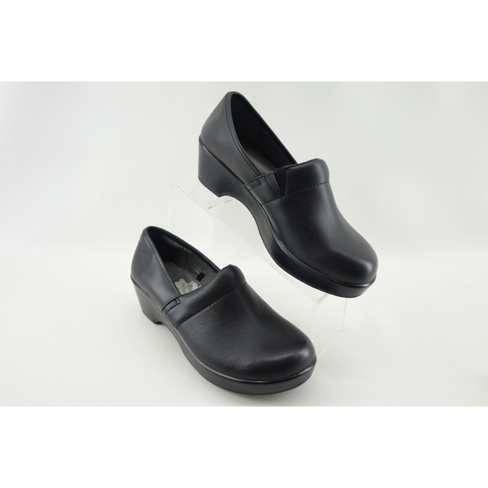 JBU Jambu Cordoba Shoes Black Leather Memory Foam Comfort‎ Clog Nursing 9 M